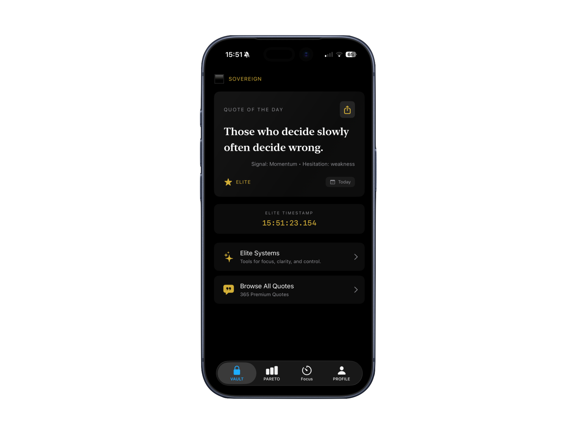 Pareto – Minimal Pareto Card
